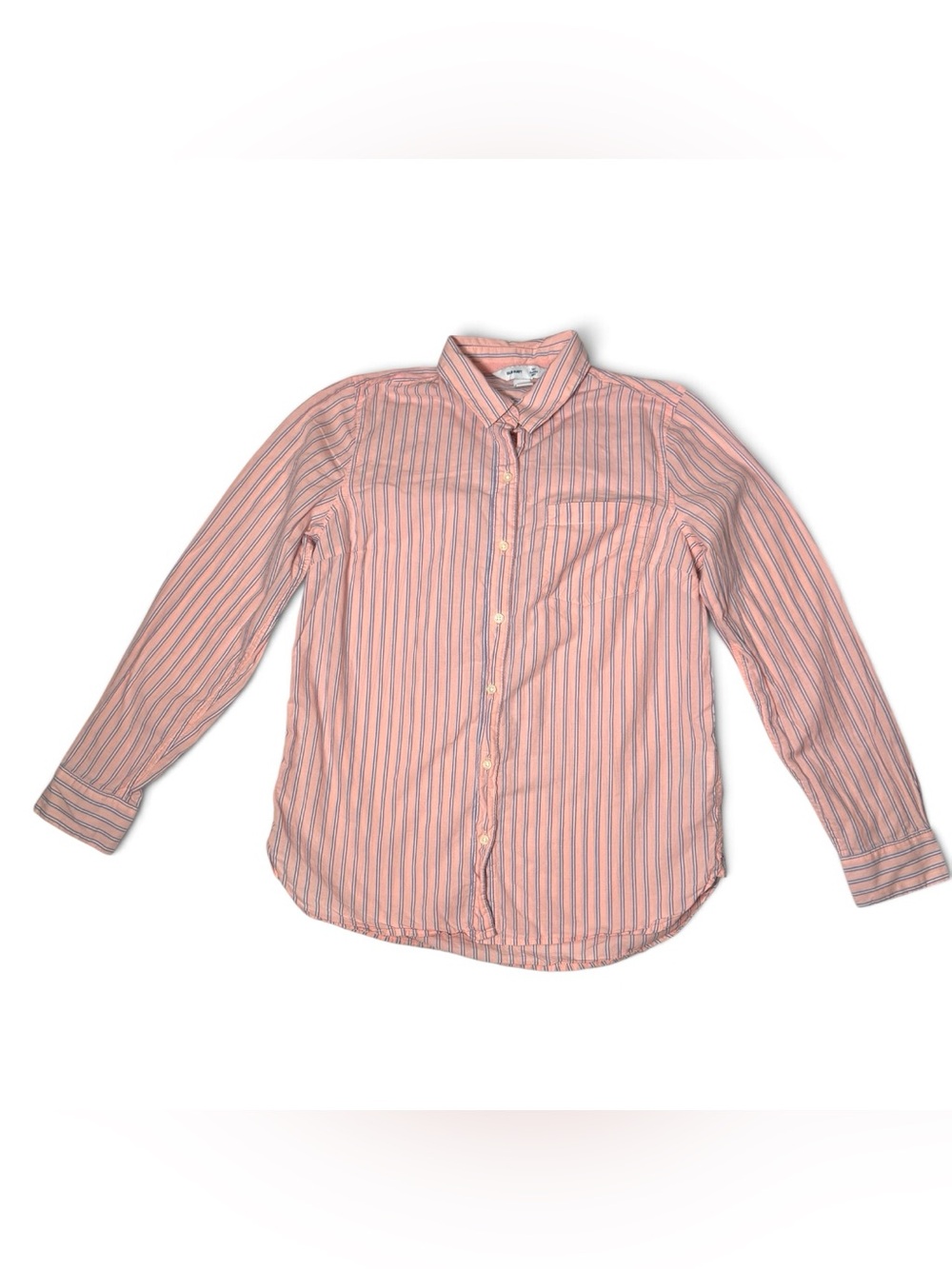 Old Navy Classic Long Sleeve Striped Button Down Shirt- Small
